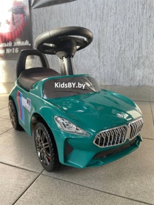Детский толокар RiverToys L001LL-B (зеленый) BMW - фото