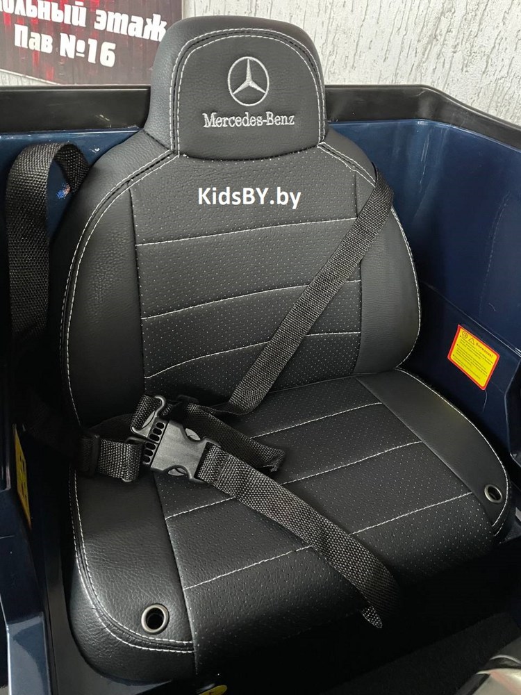 Детский электромобиль RiverToys Mercedes-AMG G63 4WD G333GG (синий глянец) Полноприводный - фото5