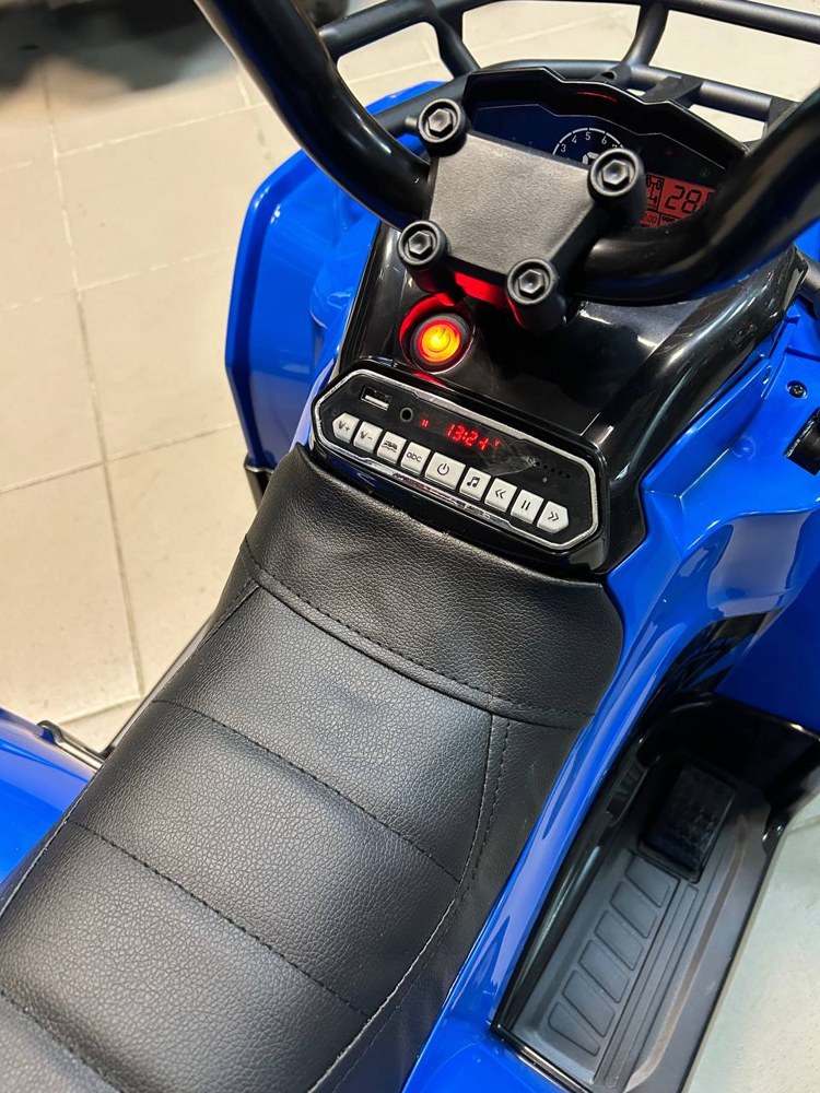 Детский электроквадроцикл RiverToys JS009 (синий) - фото2