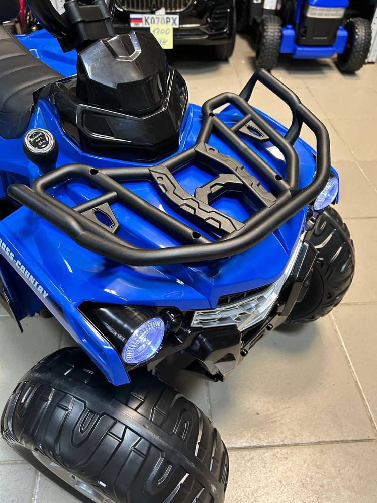 Детский электроквадроцикл RiverToys JS009 (синий) - фото3