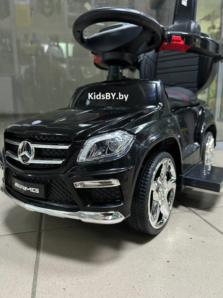 Детская машинка Каталка, толокар RiverToys Mercedes-Benz GL63 A888AA-M (черный) Лицензия - фото2