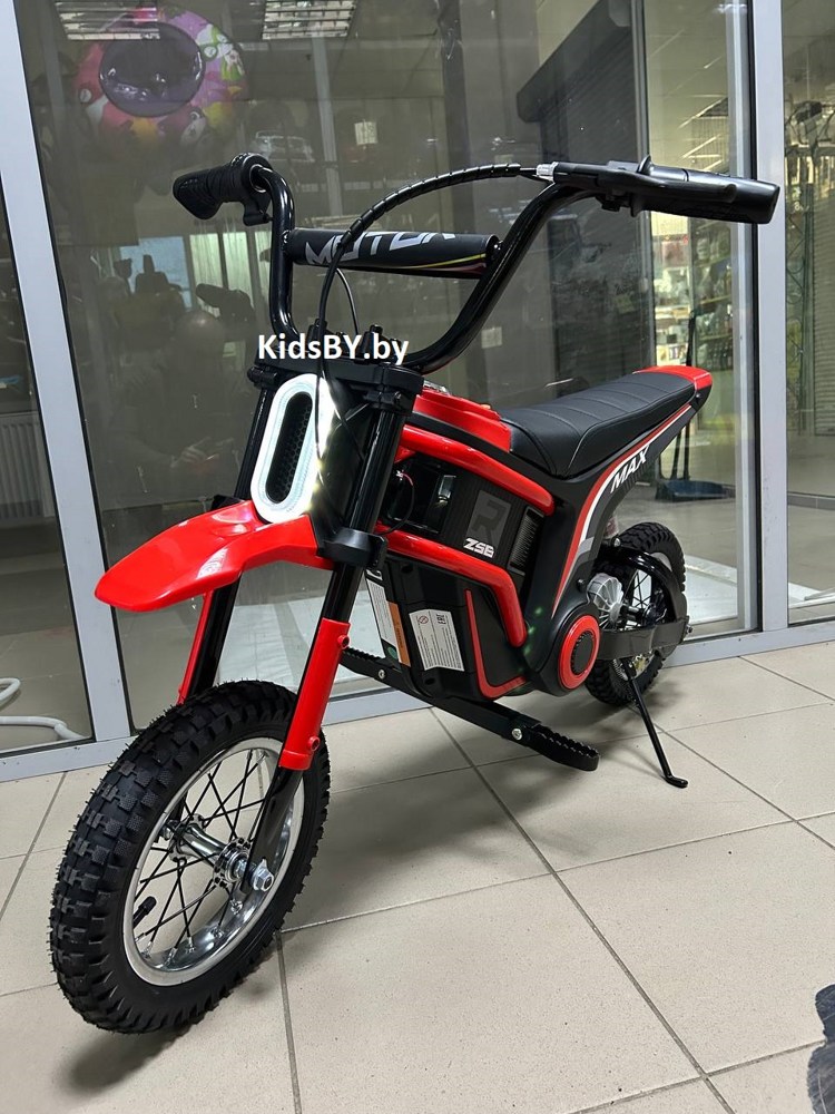Детский электромотоцикл RiverToys A005AA (красный)