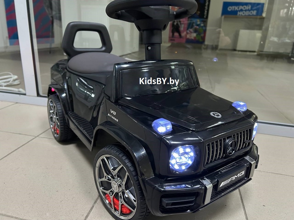 Детский толокар River Toys Mercedes-Benz G63 Z001ZZ-D (черный) - фото2