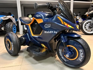 Детский электромотоцикл RiverToys G004GG (синий) - фото