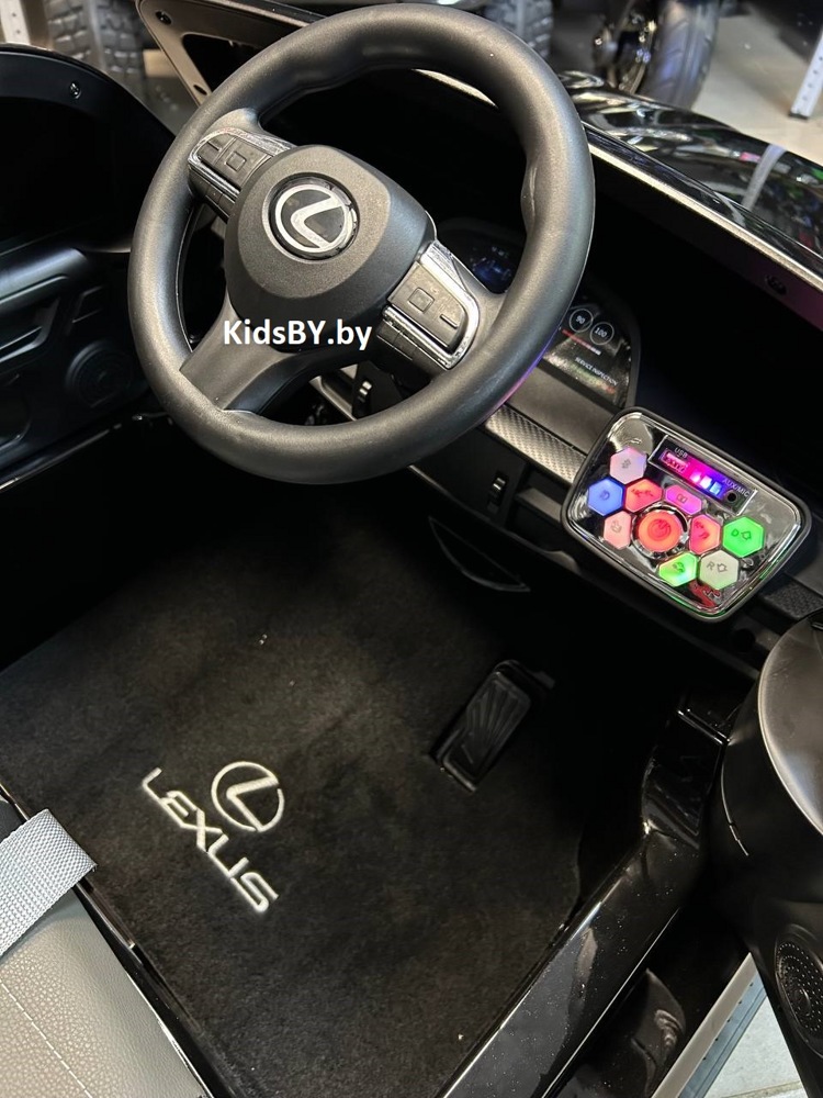 Детский электромобиль RiverToys Lexus 570 E555EE (черный глянец) - фото3