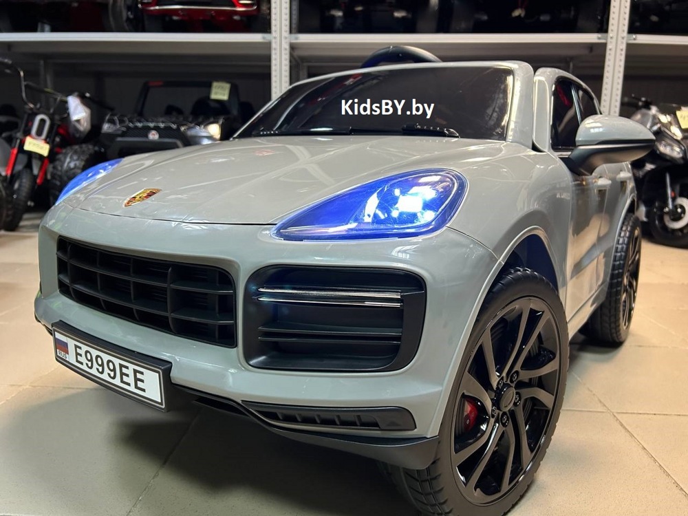 Детский электромобиль RiverToys E999EE (серый) Porsche Лицензия - фото2