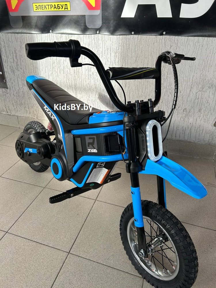 Детский электромотоцикл RiverToys A005AA (синий) - фото2