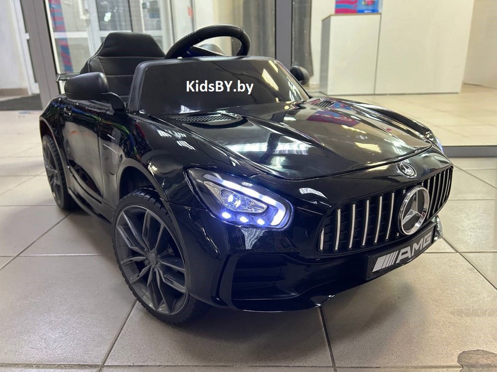 Детский электромобиль RiverToys Mercedes AMG Lux O088OO (чёрный автокраска) - фото2