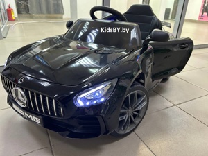 Детский электромобиль RiverToys Mercedes AMG Lux O088OO (чёрный автокраска) - фото
