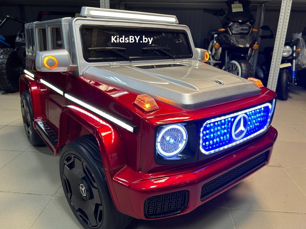 Детский электромобиль RiverToys Mercedes-Benz EQG E222EE (красный глянец) Полноприводный - фото2