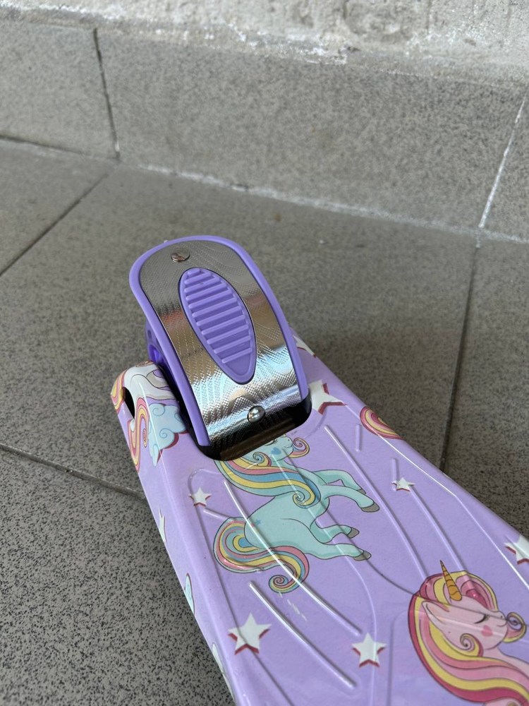 Самокат BelAshimi Scooter (пони фиолетовые) светящиеся колеса - фото5