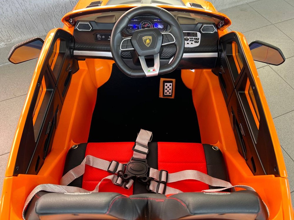 Детский электромобиль RiverToys Lamborghini Urus E777EE (оранжевый) Полноприводный - фото5