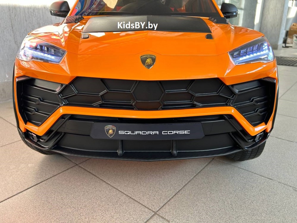 Детский электромобиль RiverToys Lamborghini Urus E777EE (оранжевый) Полноприводный - фото3
