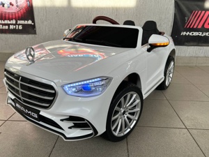 Детский электромобиль Baby Driver Mercedes арт. M333 (белый) Лицензия Полный привод - фото