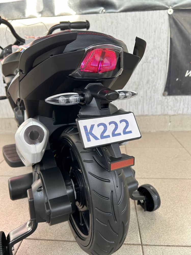 Детский электромотоцикл Baby Driver Kawasaki арт. K222 (чёрный) - фото6