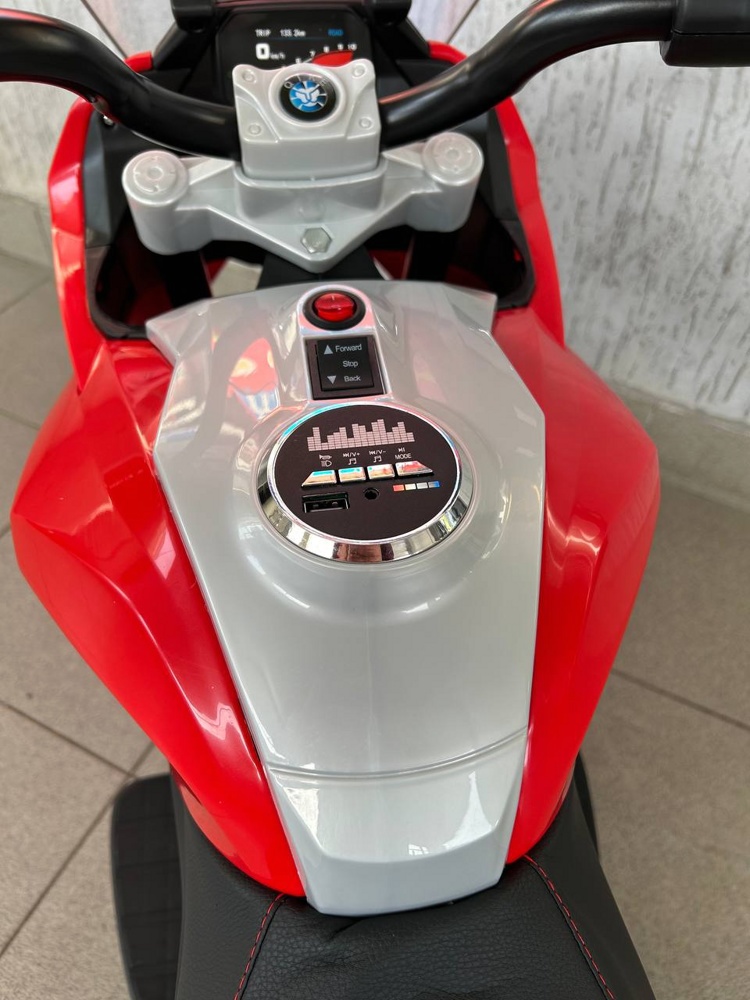 Детский электромотоцикл Baby Driver Kawasaki арт. K333 (красный) - фото4
