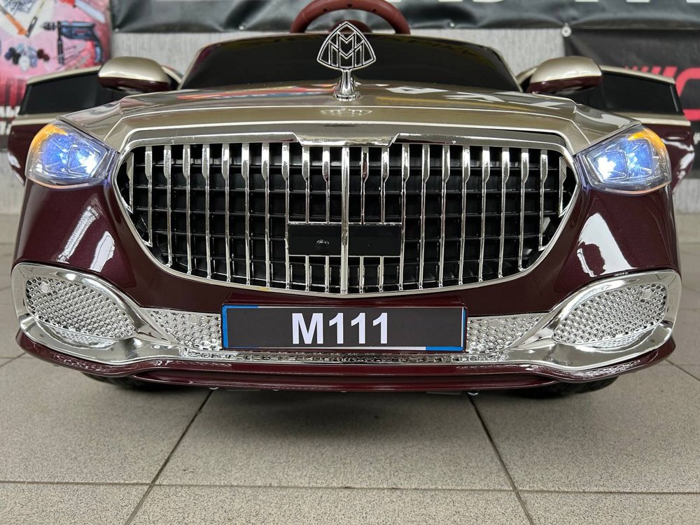 Детский электромобиль Baby Driver Mercedes арт. M111 (красно-золотой глянец) Полноприводный - фото6