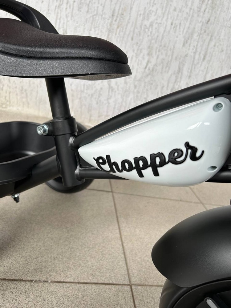 Детский велосипед Chopper CH2B (чёрно-белый) - фото4