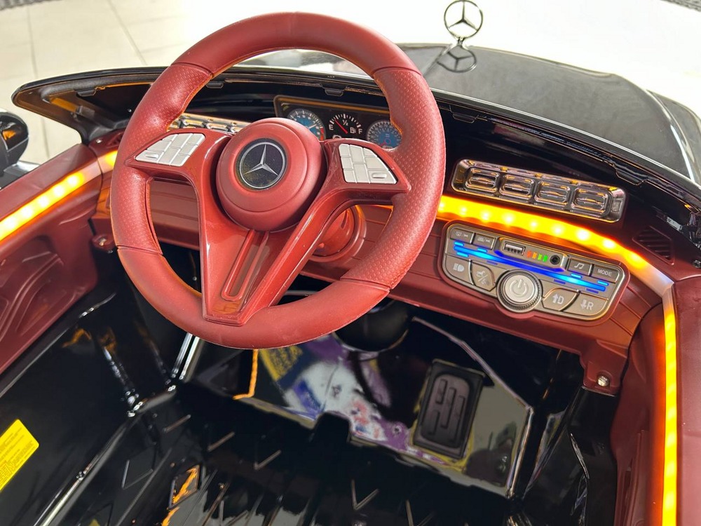 Детский электромобиль Baby Driver Mercedes арт. M333 (чёрный) Лицензия Полный привод - фото4