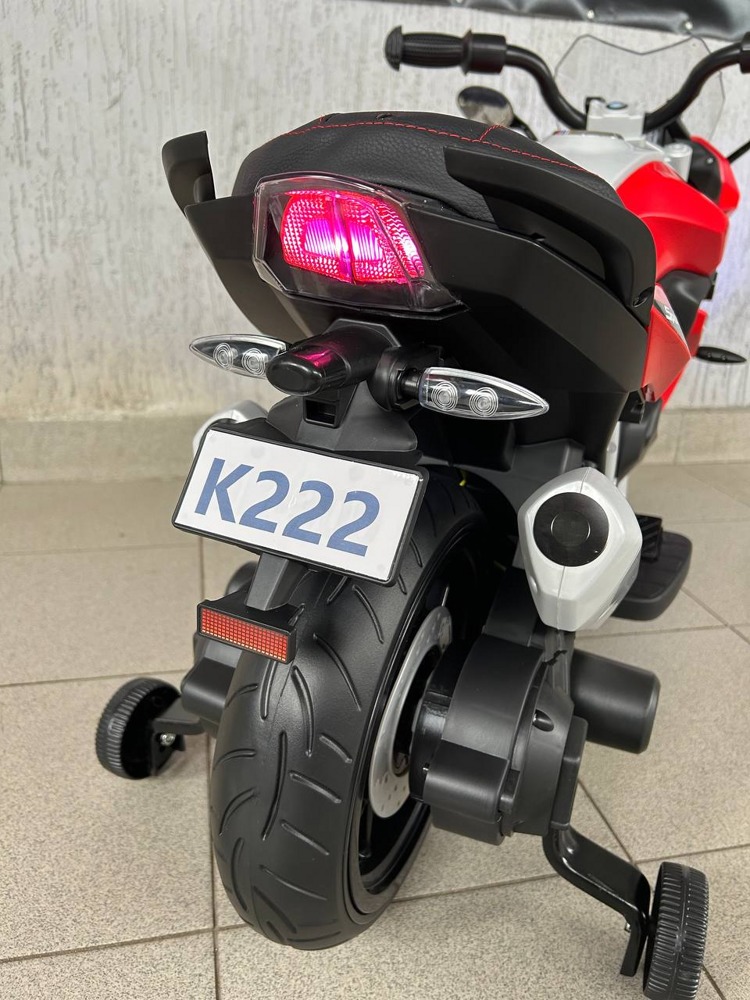 Детский электромотоцикл Baby Driver Kawasaki арт. K222 (красный) - фото5