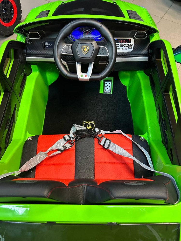Детский электромобиль RiverToys Lamborghini Urus E777EE (зеленый) Полноприводный - фото5