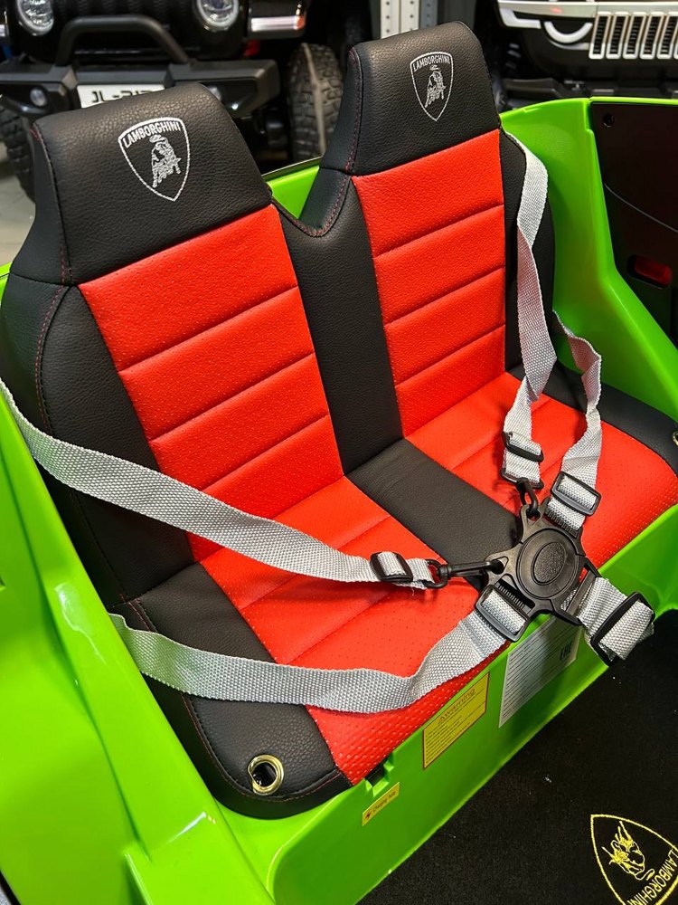 Детский электромобиль RiverToys Lamborghini Urus E777EE (зеленый) Полноприводный - фото3