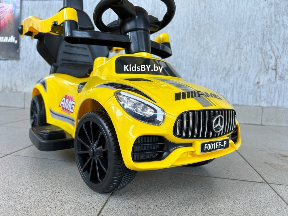 Детский толокар RiverToys F001FF-P (желтый) Mercedes - фото5