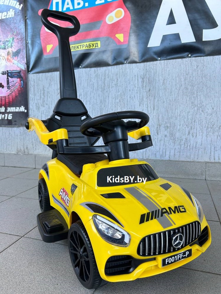 Детский толокар RiverToys F001FF-P (желтый) Mercedes