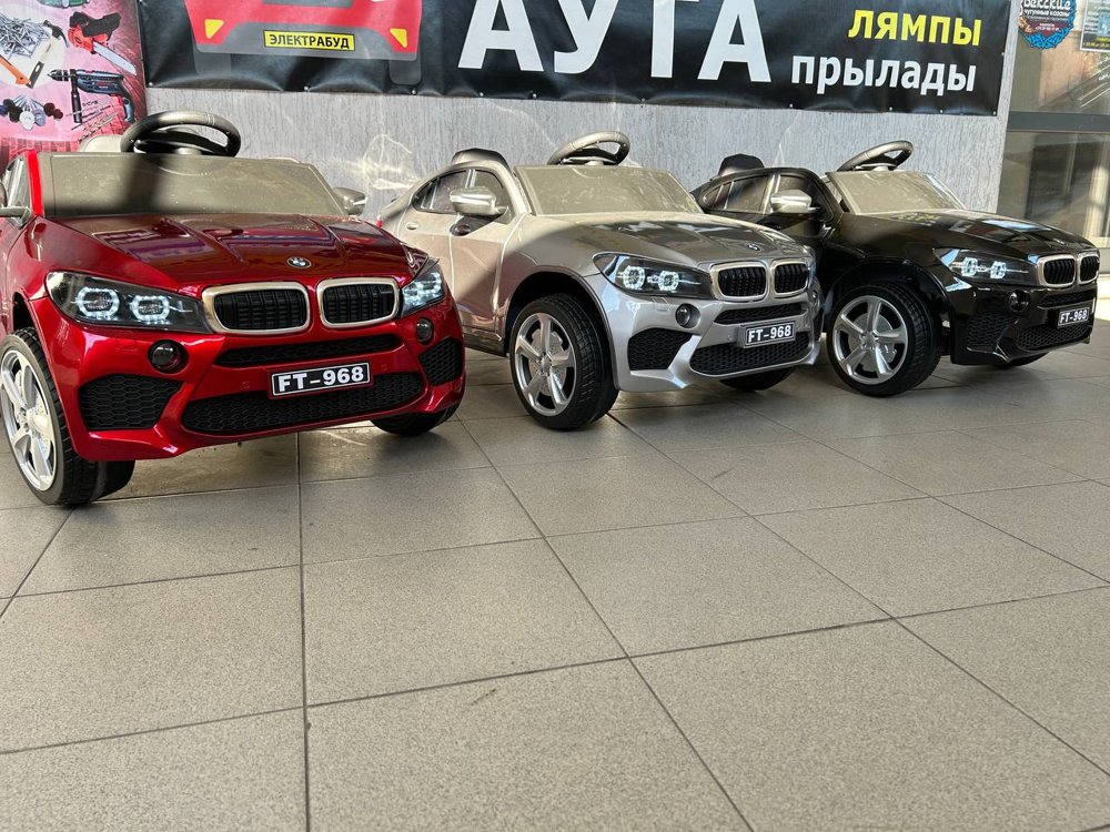 Детский электромобиль Baby Driver B444 (красный глянец) BMW X6M LUX Полноприводный - фото2