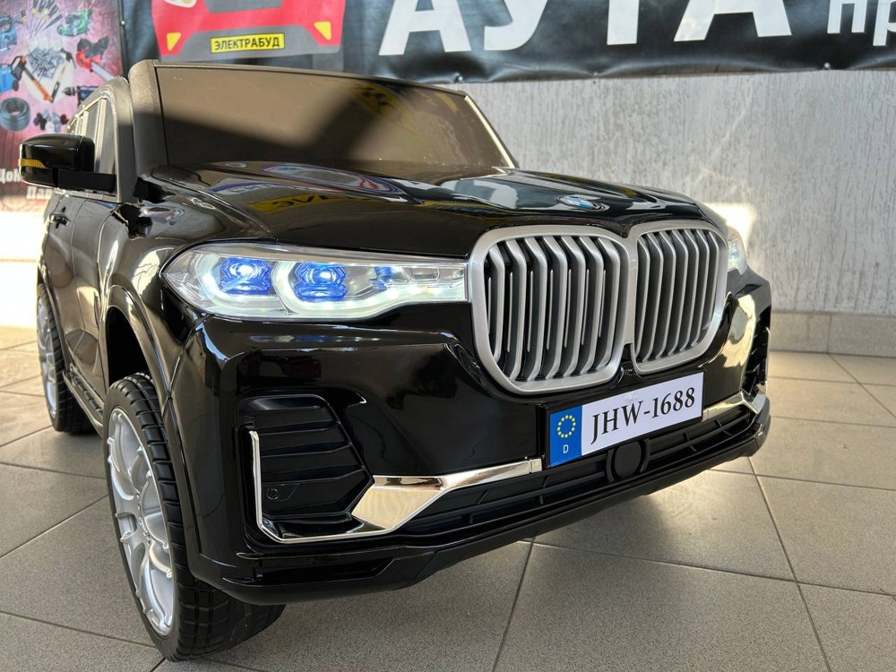 Детский электромобиль Baby Driver 2288 (чёрный глянец) BMW X7 Полноприводный Двухместный+ Качалка - фото2