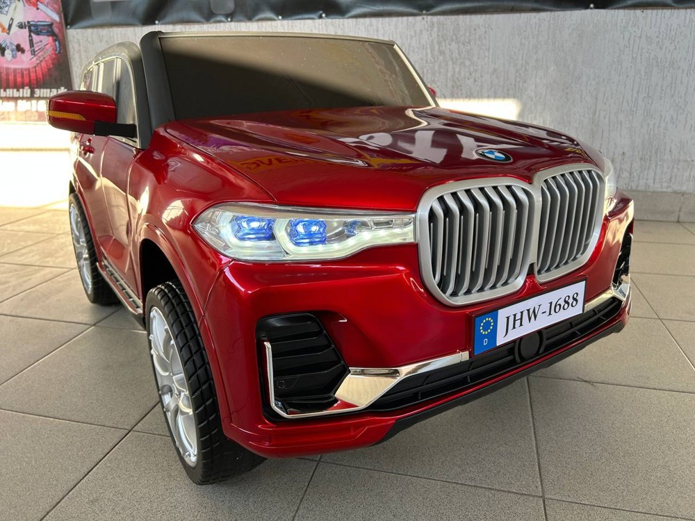 Детский электромобиль Baby Driver 2288 (красный глянец) BMW X7 Полноприводный Двухместный+ Качалка - фото2