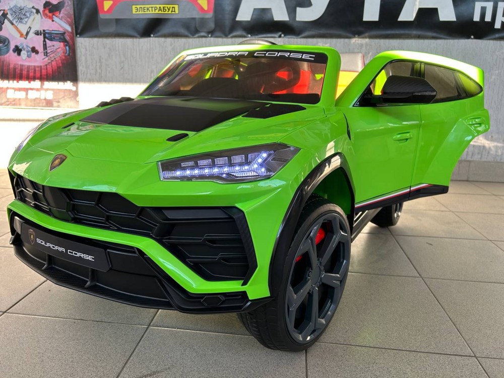 Детский электромобиль Baby Driver L444 (зелёный глянец) Lamborghini Urus Полноприводный - фото5