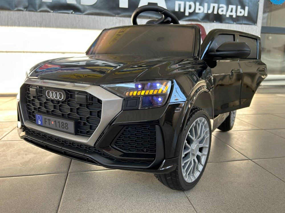 Детский электромобиль Baby Driver A222 (чёрный глянец) Audi - фото2