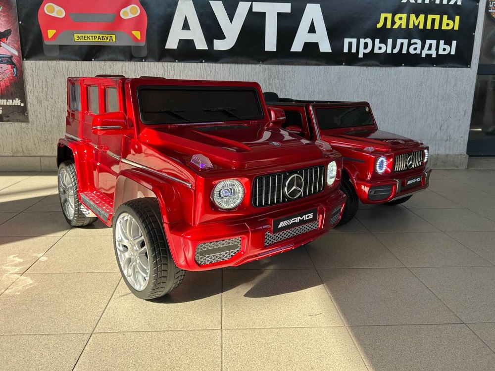 Детский электромобиль Baby Driver D333 (красный глянец) Mercedes-Benz G65 Полноприводный