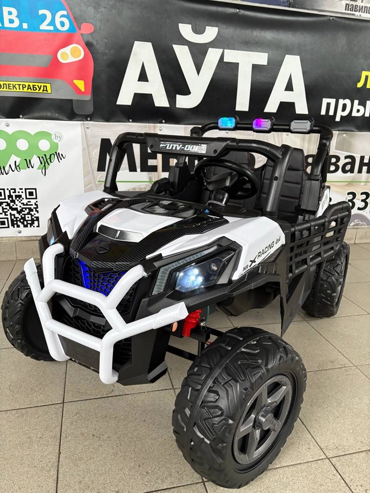 Детский электромобиль Baby Driver F222 4WD (белый) Buggy Полноприводный Двухместный