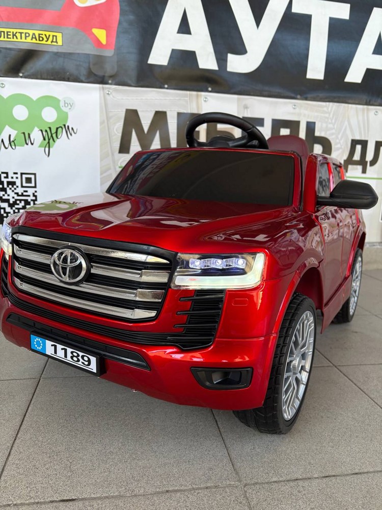 Детский электромобиль Baby Driver 2299 (красный глянец) Toyota Land Cruiser - фото2