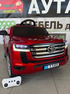 Детский электромобиль Baby Driver 2299 (красный глянец) Toyota Land Cruiser - фото