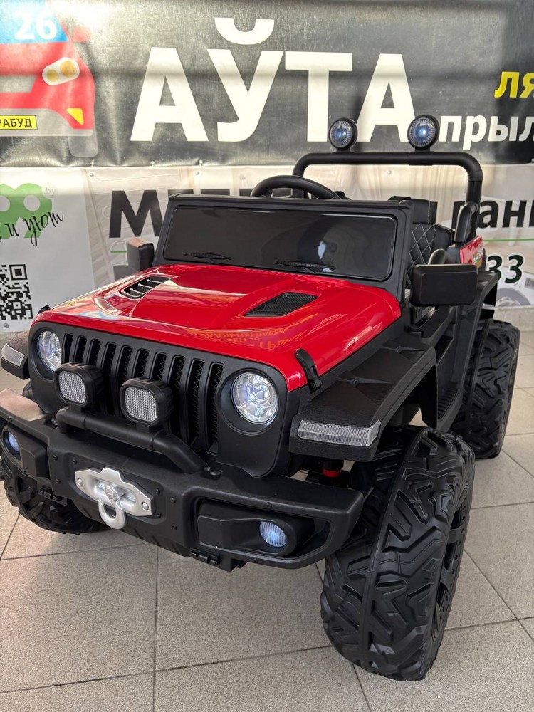 Детский электромобиль Baby Driver C222 4WD (вишневый) Полноприводный двухместный Jeep