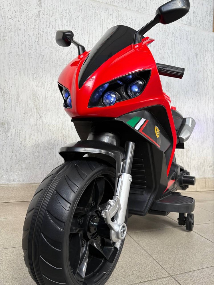 Детский электромотоцикл Baby Driver арт. H333 (красный) Yamaha - фото5