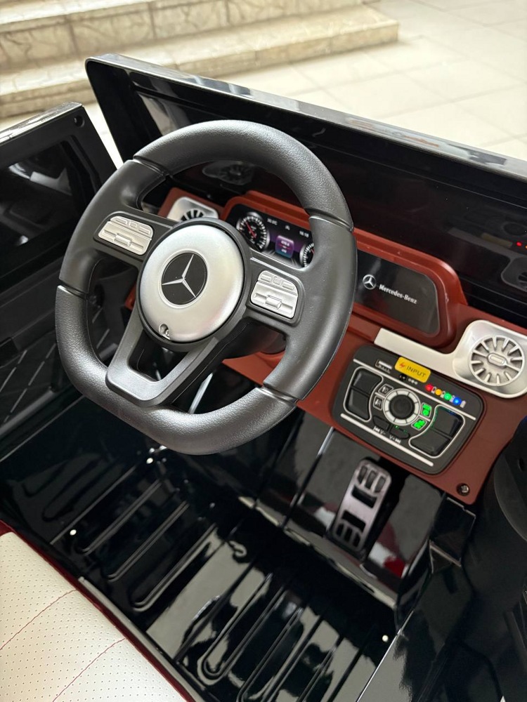 Детский электромобиль Baby Driver 2233 (черный глянец) Mercedes-Benz G-Класс Полноприводный - фото2