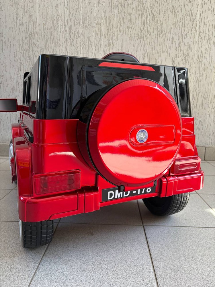 Детский электромобиль Baby Driver 2233 (красный глянец) Mercedes-Benz G-Класс Полноприводный - фото5