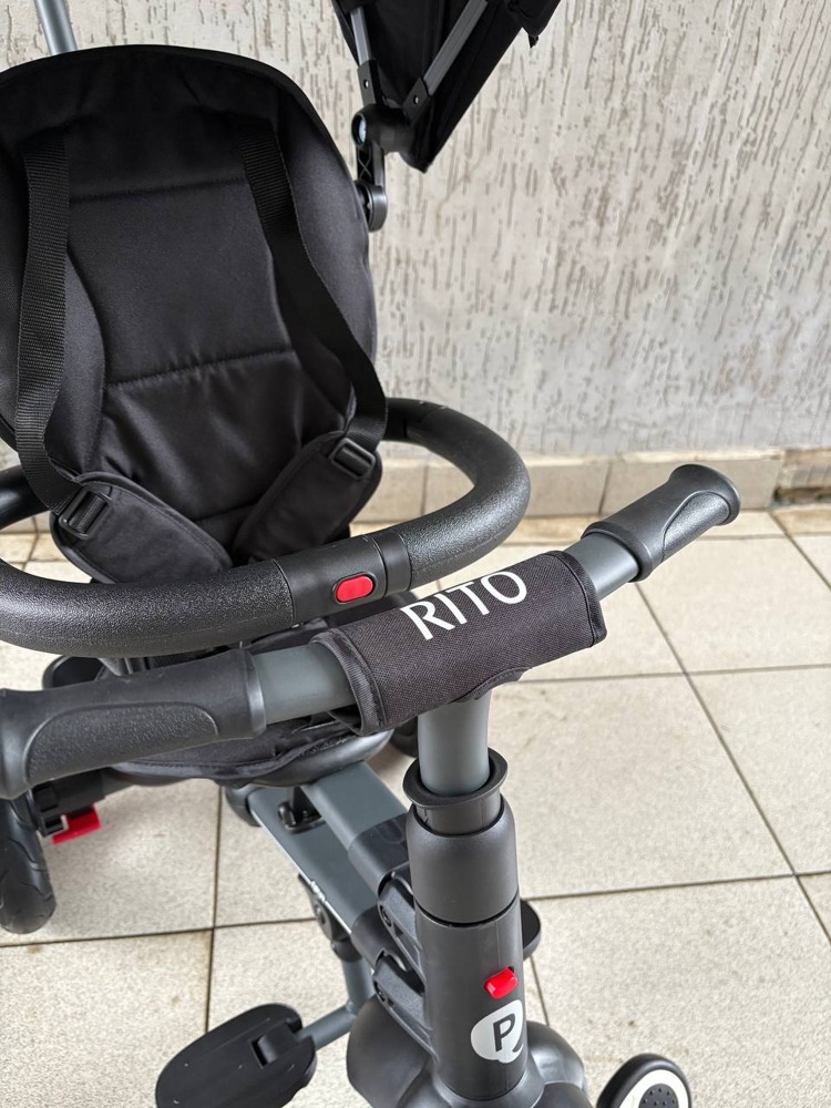 Складной трехколесный велосипед QPlay Rito QA6T (тиффани) фото-2