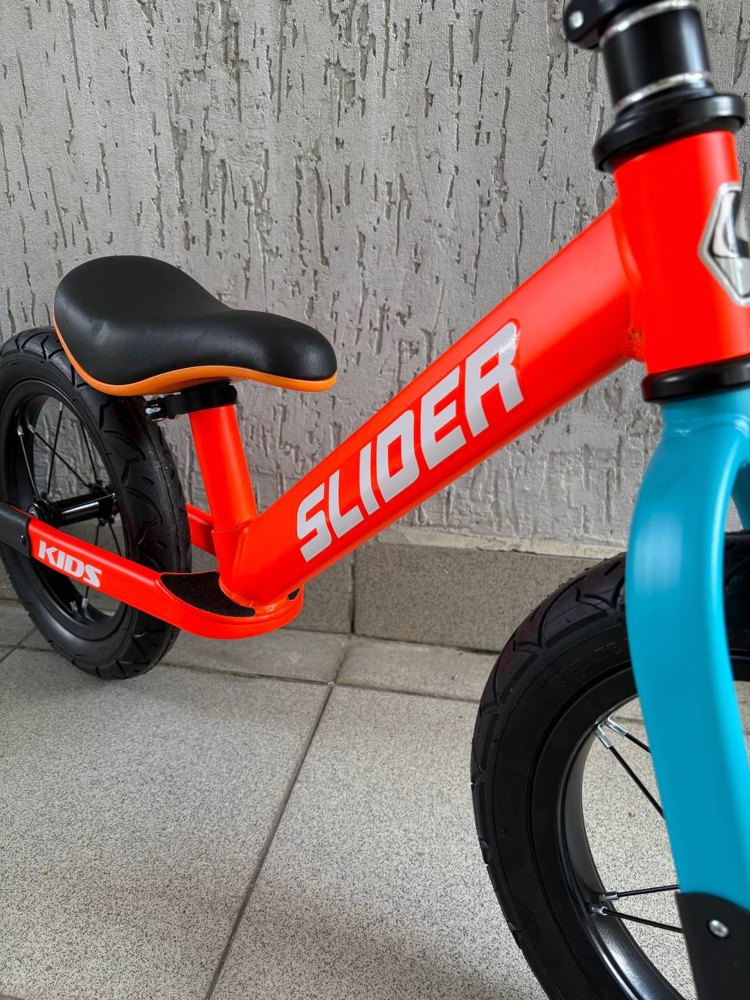 Беговел Slider FM019O (оранжевый) надувные колёса 12 дюймов - фото3