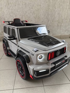 Детский электромобиль RiverToys Z777ZZ (серый) Полный привод - фото
