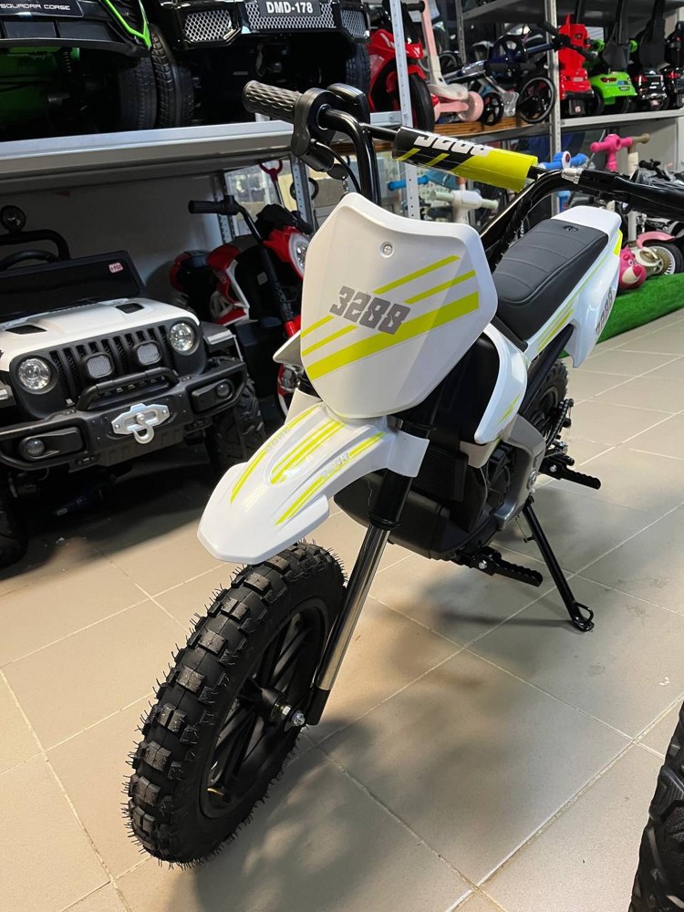 Детский электромотоцикл RiverToys E777KX (белый) Двухместный - фото6