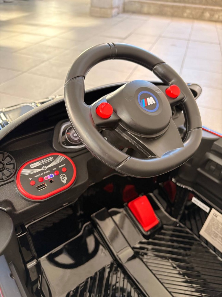Детский электромобиль Baby Driver BMW M4 E002BB (черный автокраска) - фото3
