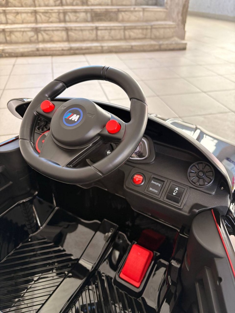 Детский электромобиль Baby Driver BMW M4 E002BB (черный автокраска) - фото4