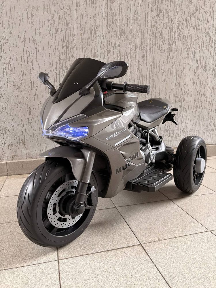Детский электромотоцикл Baby Driver Ducati E003EE (серый) - фото5