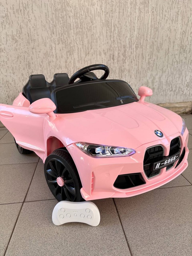 Детский электромобиль Baby Driver BMW M4 E002BB (розовый) - фото2