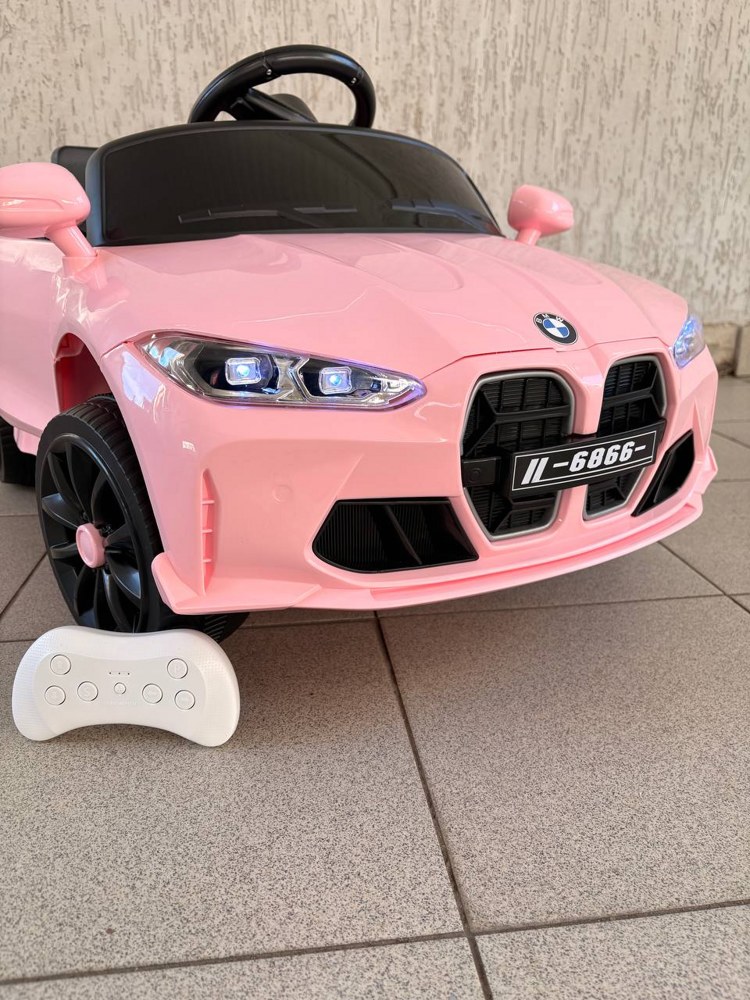 Детский электромобиль Baby Driver BMW M4 E002BB (розовый) - фото6